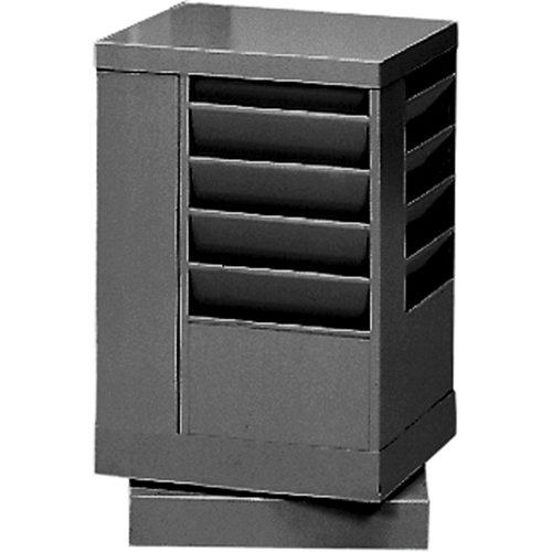 Literature Storage Racks, Rotating, 20 Slots, Steel, 14-1/8" W x 14-1/8" D x 21-1/4" H NRZ Safety Inc.