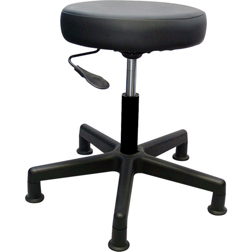 Tabouret de travail de s&eacute;rie 900, Stationnaire, Ajustable, , Vinyle Si&egrave;ge, Noir NRZ Safety Inc.
