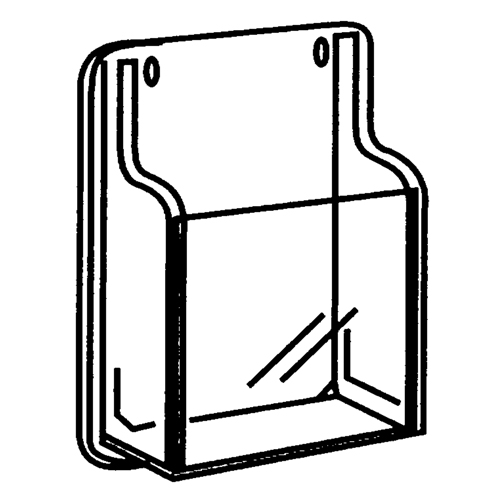 Pr&eacute;sentoirs, Mural, 9 fentes, Plastique, 30" la x 2" p x 36-7/8" h NRZ Safety Inc.