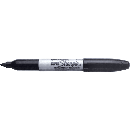Permanent Markers - Super, Fine, Black NRZ Safety Inc.