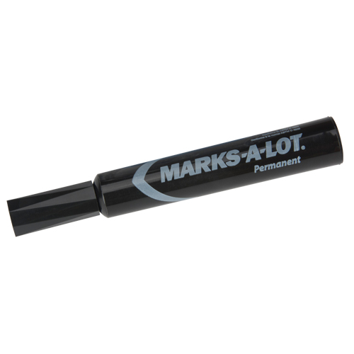 Marks-a-Lot Permanent Markers, Chisel, Black NRZ Safety Inc.
