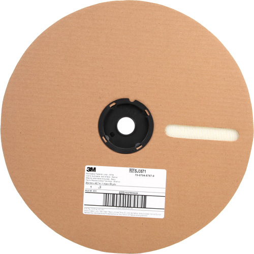 Fastener, Loop, 50 yds x 1", Adhesive, White NRZ Safety Inc.