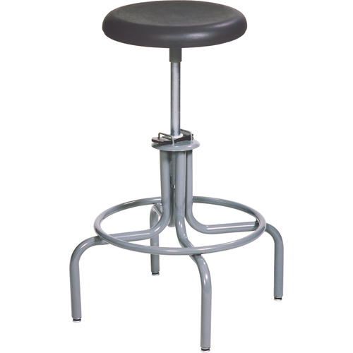 600 Series Stool, Stationary, Adjustable, 22" - 28", Polyurethane Seat, Black NRZ Safety Inc.
