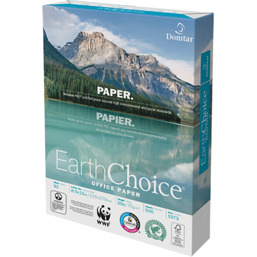 Papier pour le bureau EarthChoice, FSC, 8-1/2" x 11", 20 lb, Blanc NRZ Safety Inc.