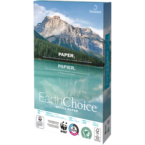 EarthChoice&reg; Office Paper, FSC, 8-1/2" x 14", 20 lbs., White NRZ Safety Inc.