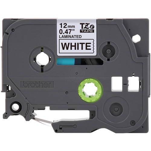 Tze Tape Cartridges, 12 mm x 26-1/4', Black on White NRZ Safety Inc.