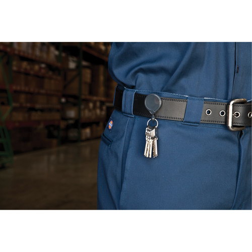 Retractable Mini-Bak&reg; Key Rings, Plastic, 36" Cable, Belt Clip Attachment NRZ Safety Inc.