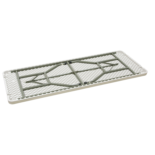 Table pliante, Rectangulaire, 72" l x 30" la, Poly&eacute;thyl&egrave;ne, Blanc NRZ Safety Inc.