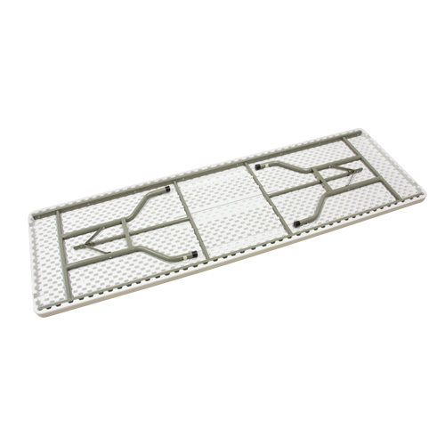 Folding Table, Rectangular, 96" L x 30" W, Polyethylene, White NRZ Safety Inc.