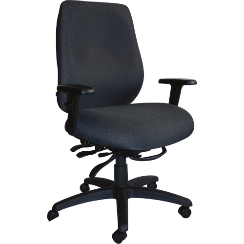 Chaises ergonomiques robustes Cierra , Tissu, Noir, Capacit&eacute; 400 lb NRZ Safety Inc.