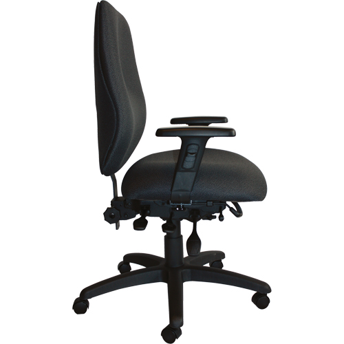 Chaises ergonomiques robustes Cierra , Tissu, Noir, Capacit&eacute; 400 lb NRZ Safety Inc.