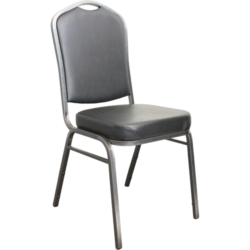 Stacking Chairs, Vinyl, 37" High, 275 lbs. Capacity, Black NRZ Safety Inc.