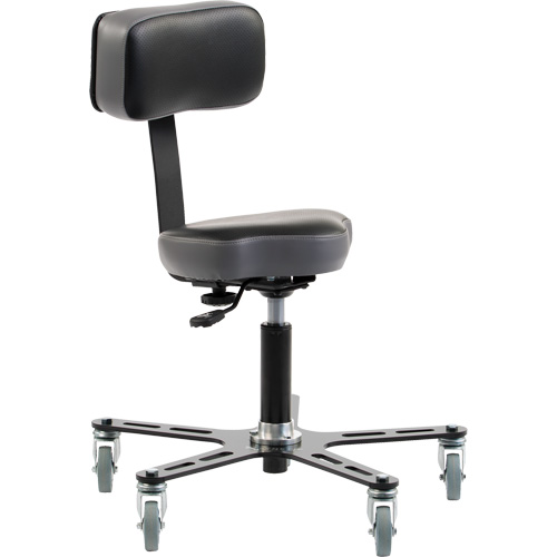 SF150 Ergonomic Chair, Vinyl Seat, Black NRZ Safety Inc.