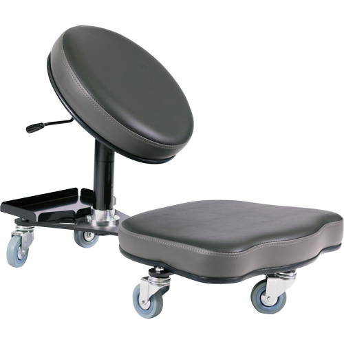 Chaise ergonomique Flex, Vinyle, Noir/gris NRZ Safety Inc.