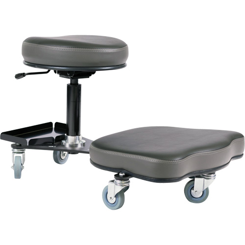 Chaise ergonomique Flex, Vinyle, Noir/gris NRZ Safety Inc.