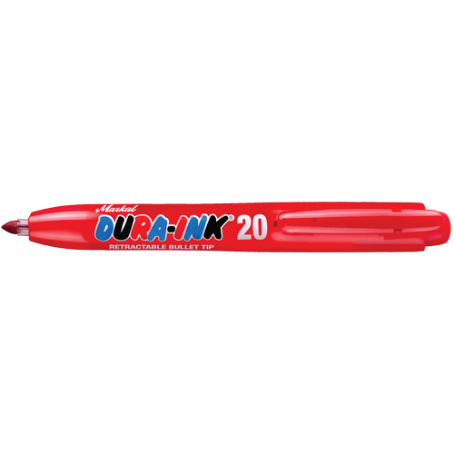 Marqueur permanent Dura-Ink no 20, Rouge, Pointe Fin NRZ Safety Inc.