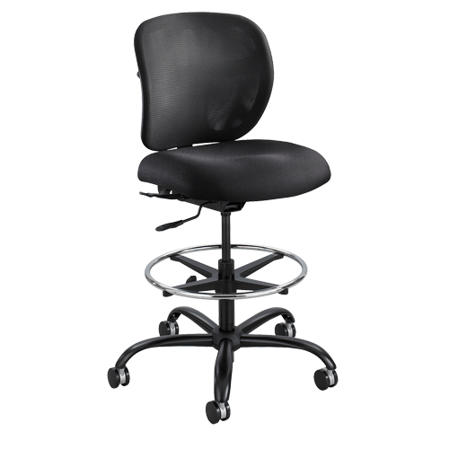Vue Heavy-Duty Stool, Nylon, Black, 350 lbs. Capacity NRZ Safety Inc.