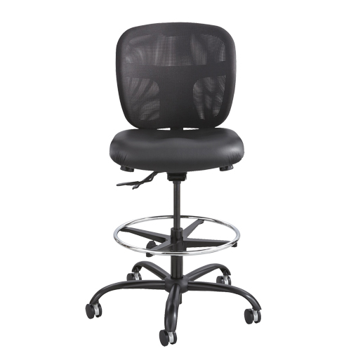 Vue Heavy-Duty Stool, Vinyl, Black, 350 lbs. Capacity NRZ Safety Inc.