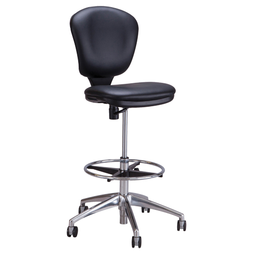 Chaise &agrave; hauteur ajustable Metro, Vinyle, Noir, Capacit&eacute; 250 lb NRZ Safety Inc.
