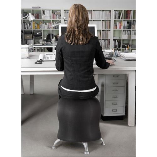 Chaise sph&eacute;rique Zenergy, Tissu, Noir, Capacit&eacute; 250 lb NRZ Safety Inc.
