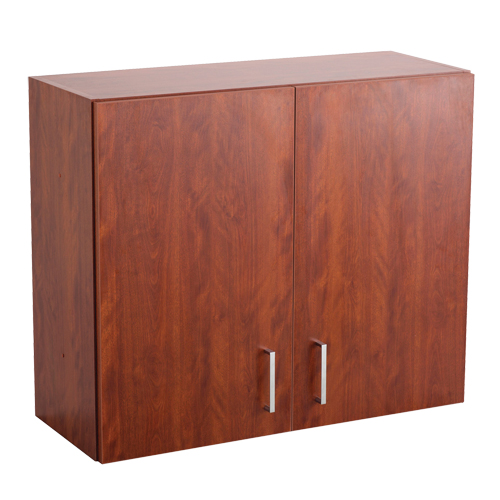 Modular Wall Cabinet, 30" H x 36" W x 15" D, 1 Shelves, Melamine, Mahogany NRZ Safety Inc.