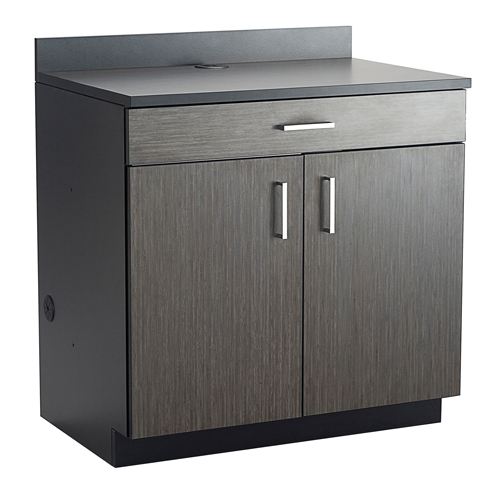 Armoire modulaire de base, M&eacute;lamine, 39" h x 36" la x 25" P, Nuit d'Asie/noir NRZ Safety Inc.