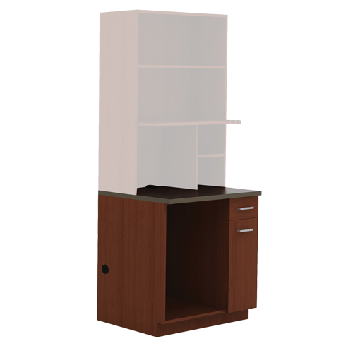 Modular Cabinet, Melamine, 39" H x 36" W x 25" D, Mahogany NRZ Safety Inc.