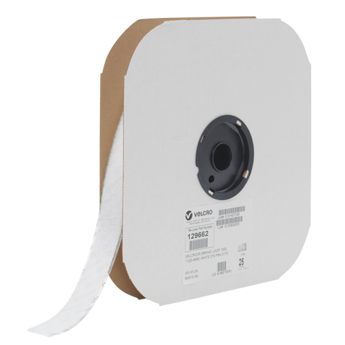 Ruban d'attaches, Boucle, 25 vg x 3/4", Cousu, Blanc NRZ Safety Inc.