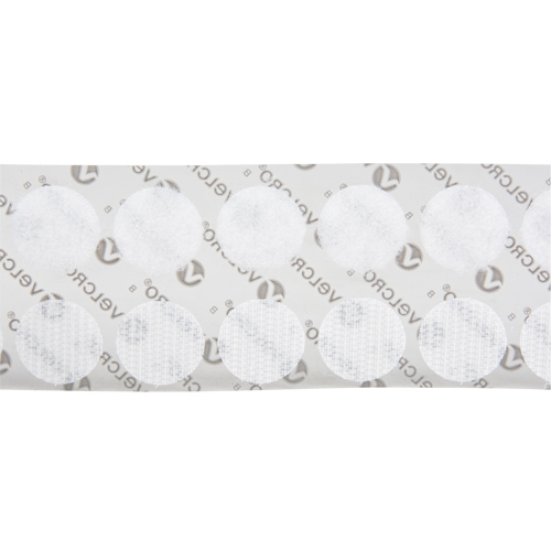 Attaches en jeton, Boucle et crochet, 3/4" dia., Adh&eacute;sif, Blanc NRZ Safety Inc.