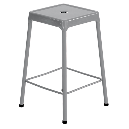 Tabouret en acier pour comptoir Safco, Stationnaire, Fixe, 25", Acier Si&egrave;ge, Gris NRZ Safety Inc.