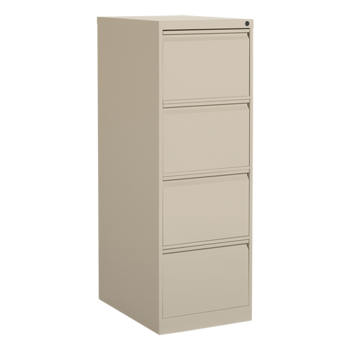 Classeur vertical, Acier, 4 tiroirs, 18-1/7" la x 25" p x 52" h, Beige NRZ Safety Inc.