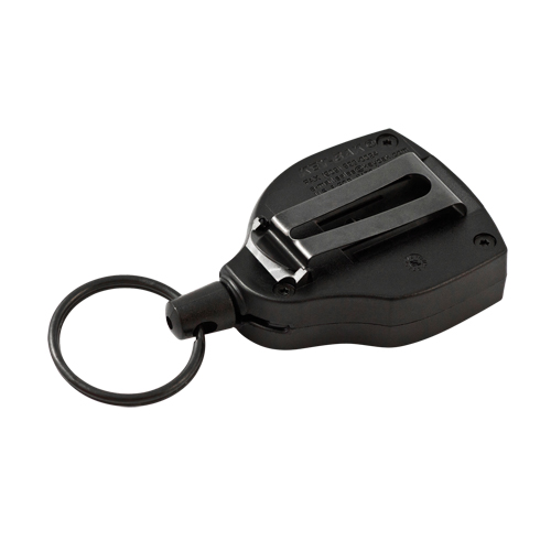 Porte-cl&eacute;s autor&eacute;tractable robuste Super48, Polycarbonate, C&acirc;ble 48", Fixation Agrafe de ceinture NRZ Safety Inc.