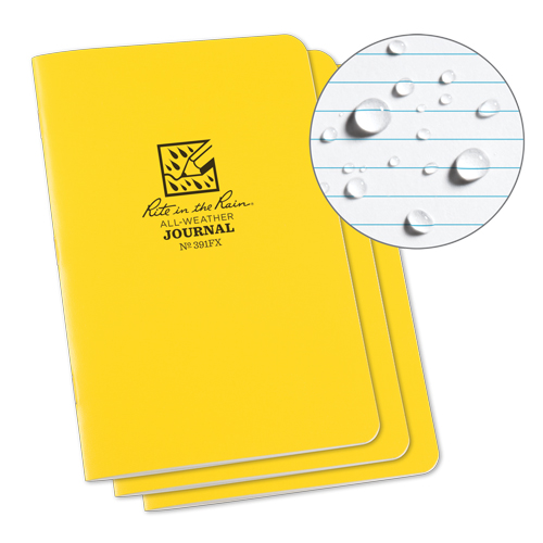 Carnet de notes, Couverture souple, Jaune, 48 Pages, 4-5/8" , 7"  NRZ Safety Inc.