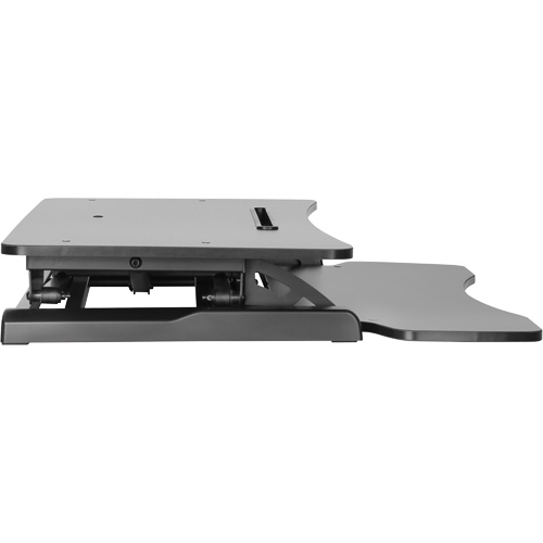 Goya Sit-Stand Workstation, Desktop Unit, 22" H x 31-1/2" W x 24" D, Black NRZ Safety Inc.