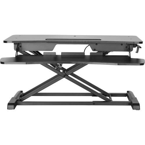 Goya Sit-Stand Workstation, Desktop Unit, 22" H x 31-1/2" W x 24" D, Black NRZ Safety Inc.