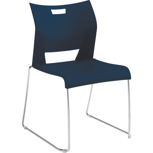 Duet Armless Training Chair, Plastic, 33-1/4" High, 350 lbs. Capacity, Blue NRZ Safety Inc.