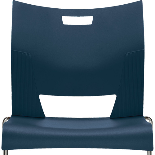 Duet Armless Training Chair, Plastic, 33-1/4" High, 350 lbs. Capacity, Blue NRZ Safety Inc.