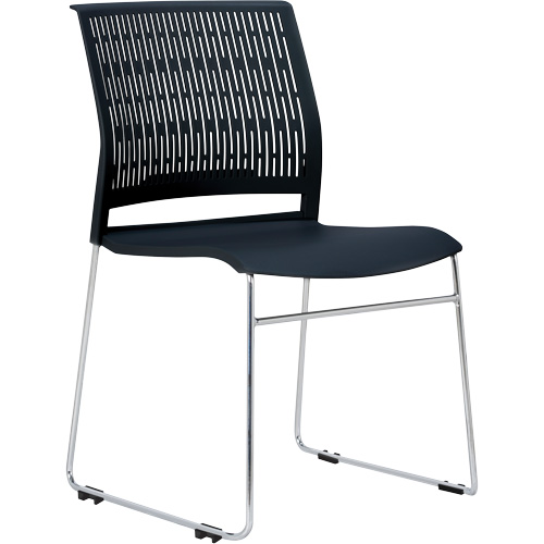 Chaises empilables s&eacute;rie Activ, Polypropyl&egrave;ne, Hauteur 32-3/8", Capacit&eacute; 275 lb, Noir NRZ Safety Inc.
