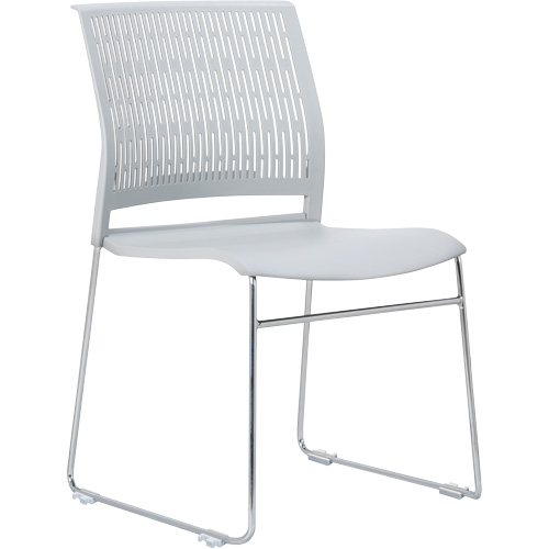 Activ Series Stacking Chairs, Polypropylene, 32-3/8" High, 275 lbs. Capacity, Grey NRZ Safety Inc.