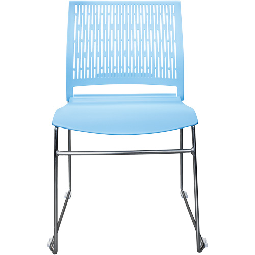 Chaises empilables s&eacute;rie Activ, Polypropyl&egrave;ne, Hauteur 32-3/8", Capacit&eacute; 275 lb, Bleu NRZ Safety Inc.