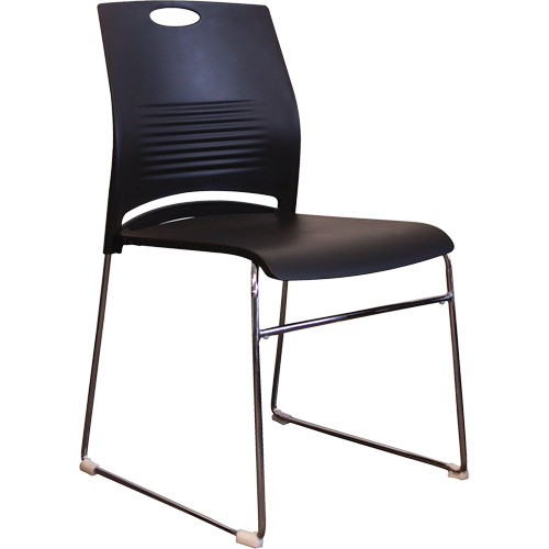 Activ Series Stacking Chairs, Plastic, 23" High, 275 lbs. Capacity, Black NRZ Safety Inc.