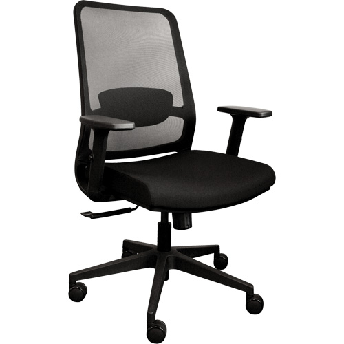 Activ Series Synchro-Tilt Office Chair, Fabric/Mesh, Black, 275 lbs. Capacity NRZ Safety Inc.