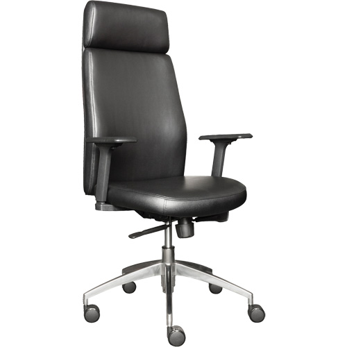 Activ Series High Back Executive Chair, Polyurethane/Vinyl, Black, 275 lbs. Capacity NRZ Safety Inc.