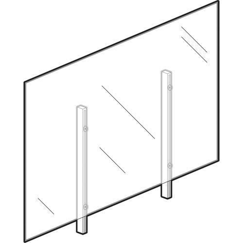 Vitre hygi&eacute;nique, 36" la x 36" h NRZ Safety Inc.