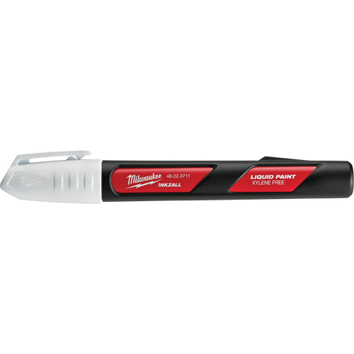 Inkzall Paint Markers, Liquid, White NRZ Safety Inc.