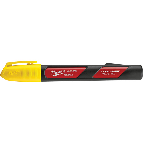 Inkzall Paint Marker, Liquid, Yellow NRZ Safety Inc.