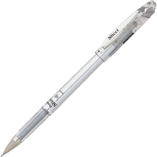 Slicci Metallic Gel Pen, Silver, 0.8 mm NRZ Safety Inc.