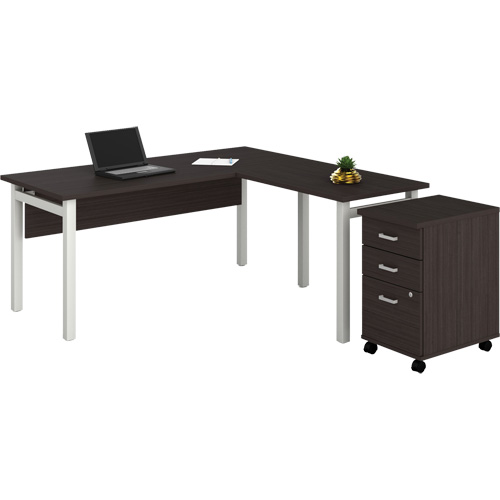 Newland "L" Shaped Desk with Pedestal NRZ Safety Inc.