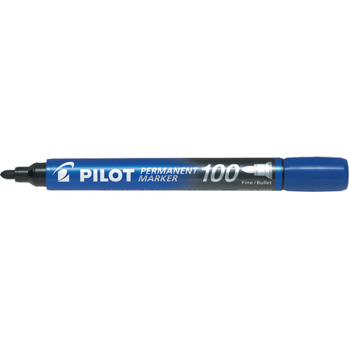 Series 100 Permanent Marker, Blue, Bullet Tip NRZ Safety Inc.