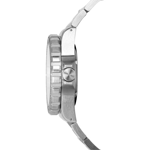 Grande montre automatique de plong&eacute;e &eacute;dition arctique GSAR avec bracelet en acier inoxydable, Num&eacute;rique, &agrave; piles, 41 mm, Argent NRZ Safety Inc.